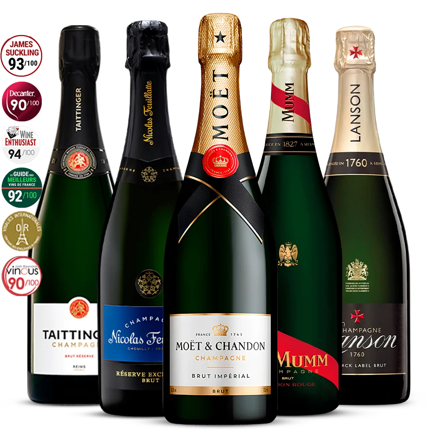 Pack 5 Champagne Gli Imperdibili delle Bollicine