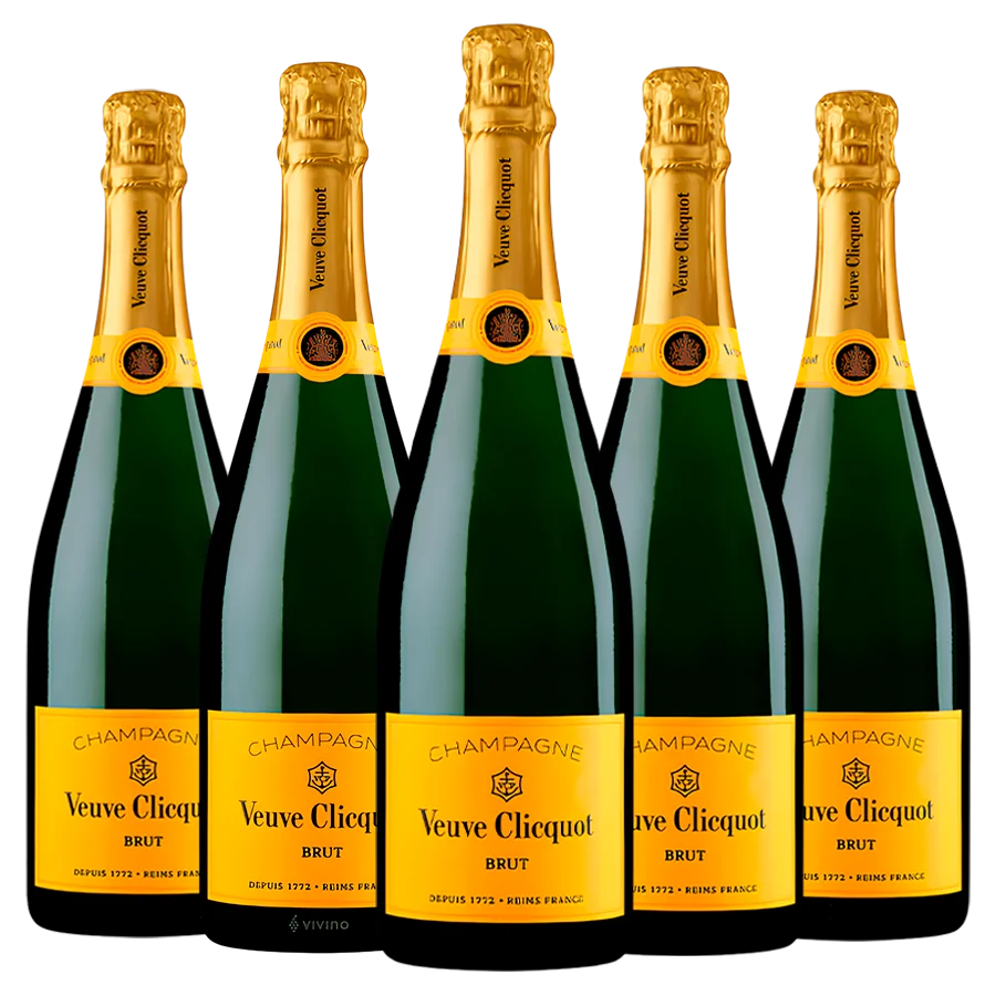 Pack 5 Veuve Clicquot Brut (Carte Jaune) Champagne N.V.